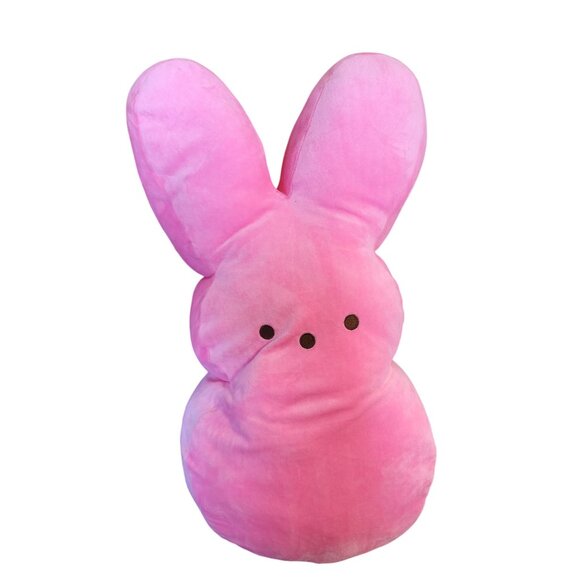 Pink Peeps Bunny Plush Toy 16" Soft & Cuddly Easter Decoration Collectible 2019 - Picture 1 of 4